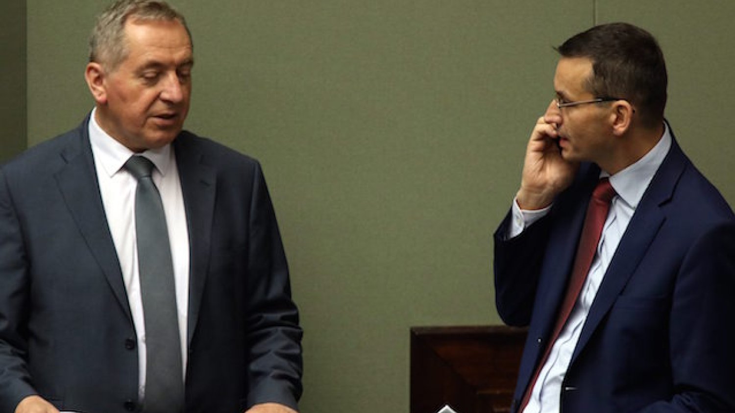 Minister Henryk Kowalczyk i wicepremier Mateusz Morawiecki.