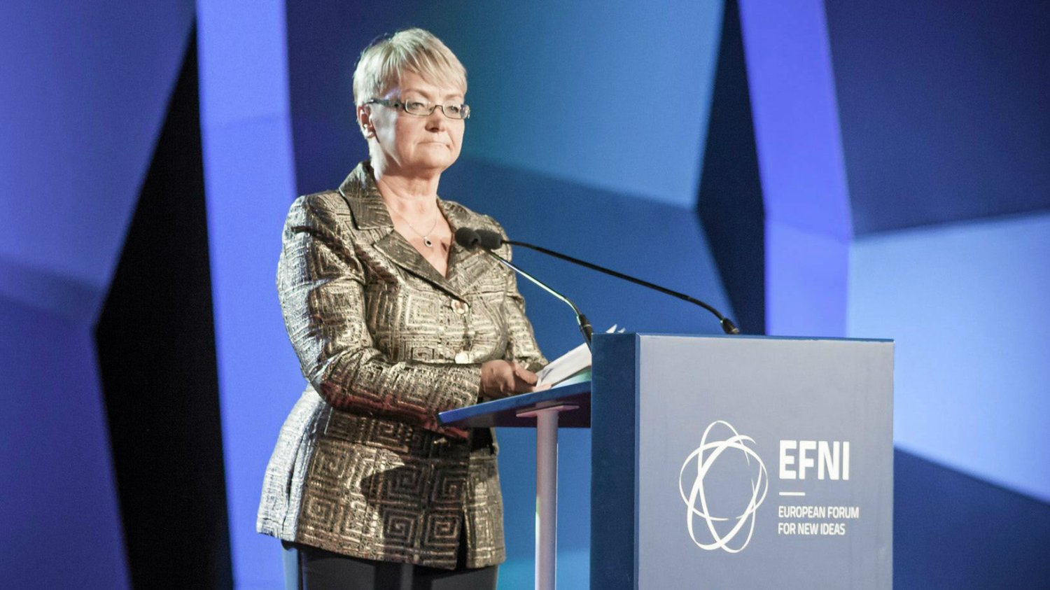 Henryka Bochniarz - gospodarz Europejskego Forum Nowych Idei
