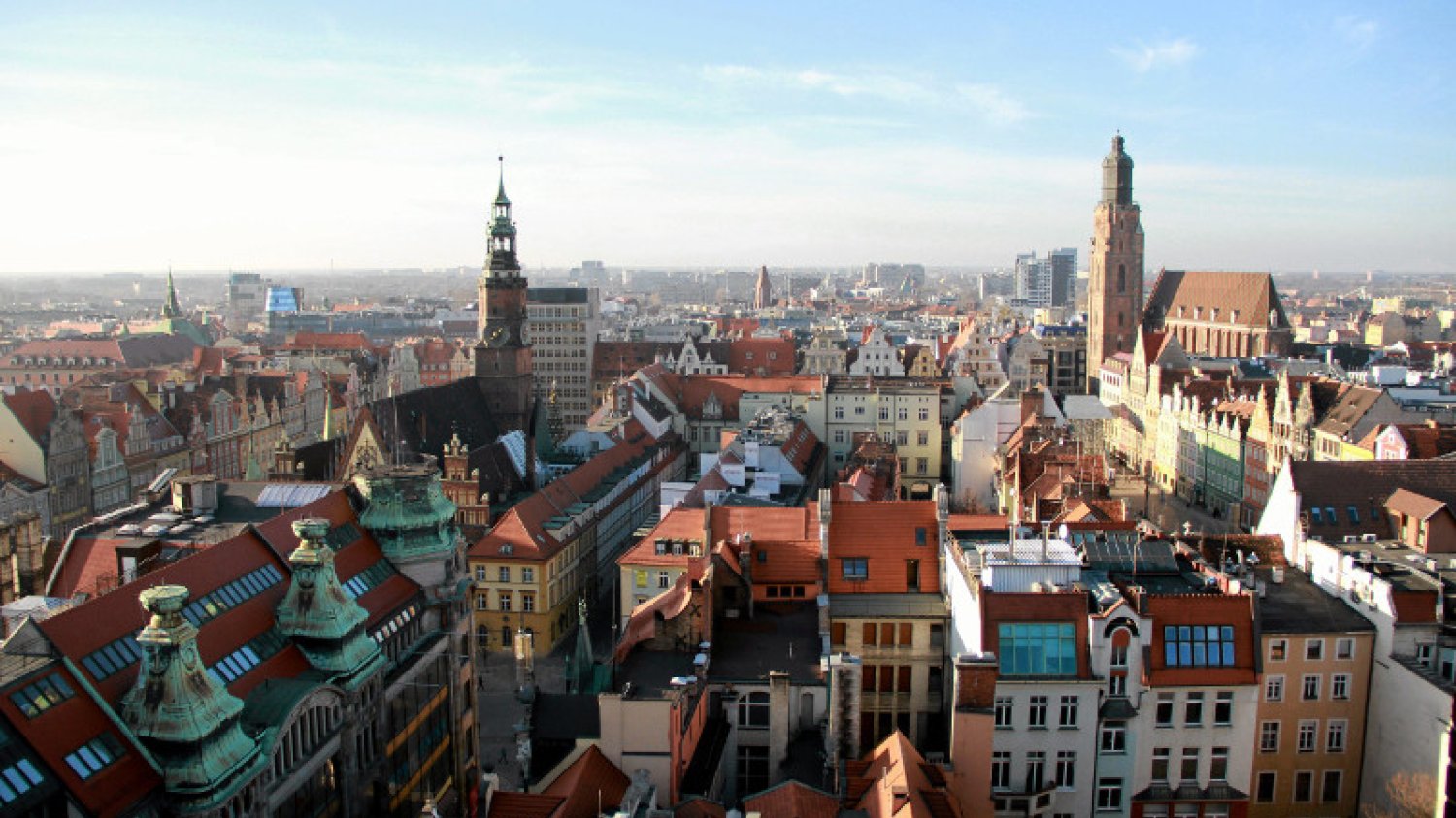 Rynek we Wrocławiu - stolicy Dolnego Śląska.