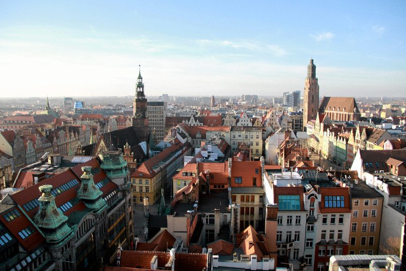 Rynek we Wrocławiu - stolicy Dolnego Śląska.