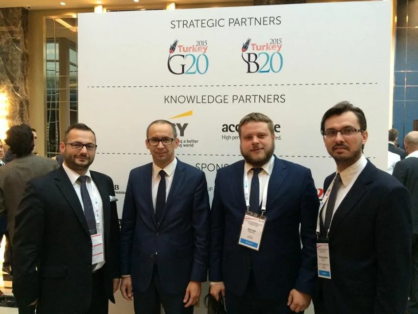 Polska reprezentacja w składzie (od lewej): Tomasz Zjawiony, Kazimierz Karolczak, Janusz Dramski, Przemysław Grzywa