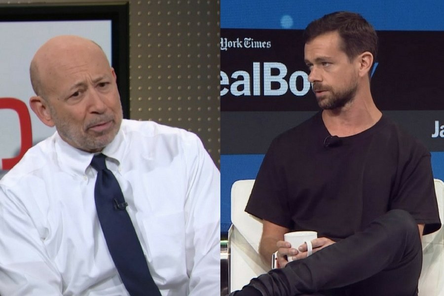 Lloyd Blankfein i Jack Dorsey.