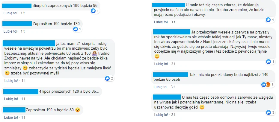 Kompilacja wyciętych wypowiedzi z różnych wątków jednej z facebookowych grupek.