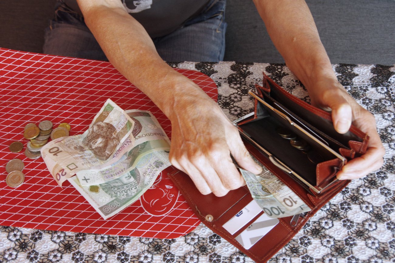 Porfel z pieniędzmi