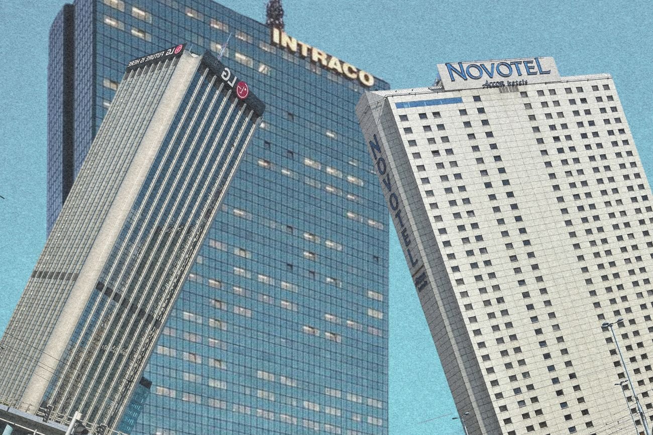 Pierwsze wieżowce Warszawy.