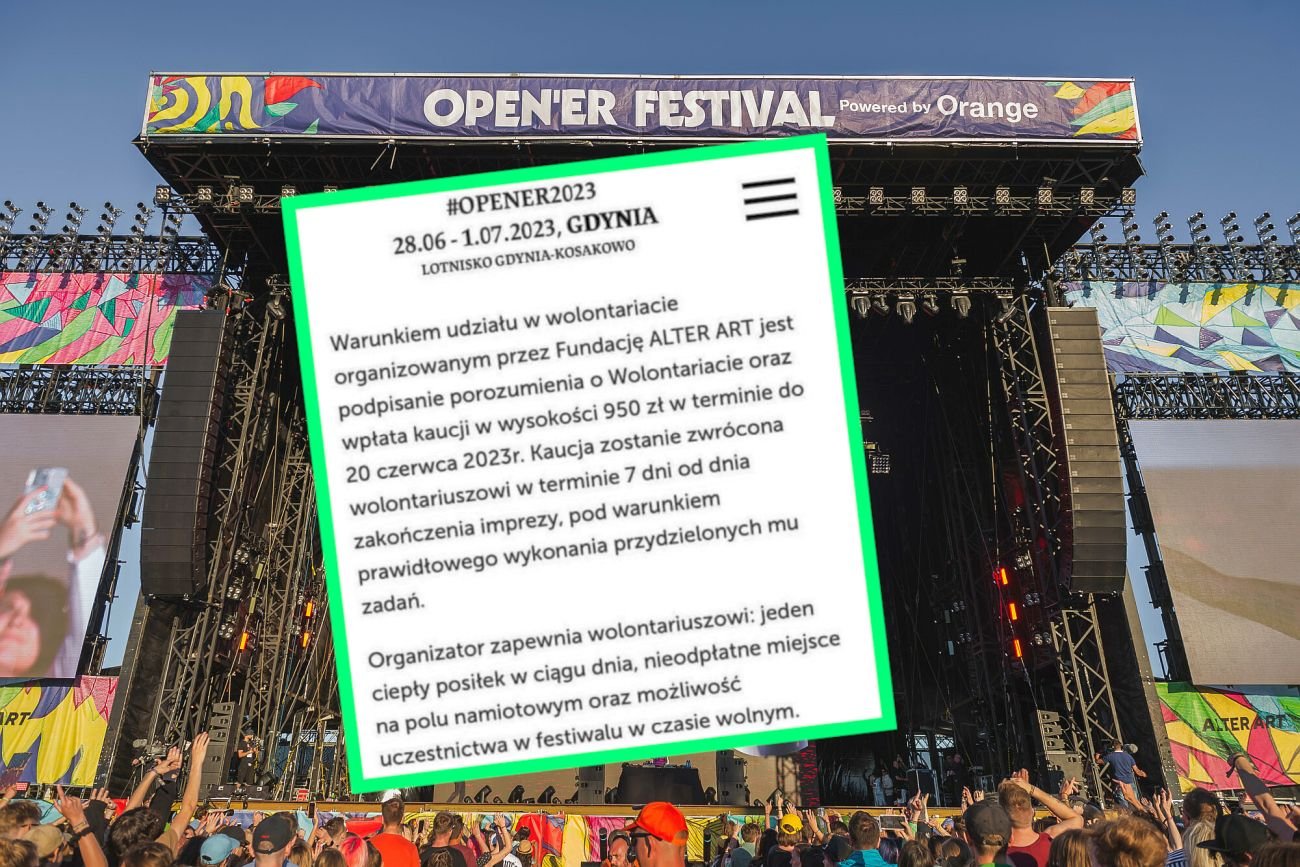 Oferta wolontariatu na festiwalu Open'er wywołała burzę. Słusznie?