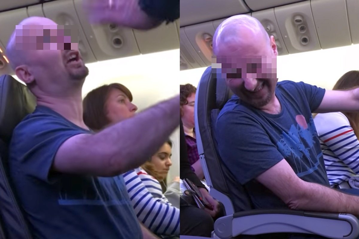 Polak pod wpływem substancji zmieniających świadomość zrobił awanturę załodze i pasażerom