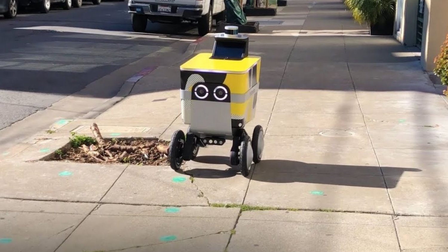 Na ulicach San Francisco rozpoczęto testy robotów do dostarczania paczek.