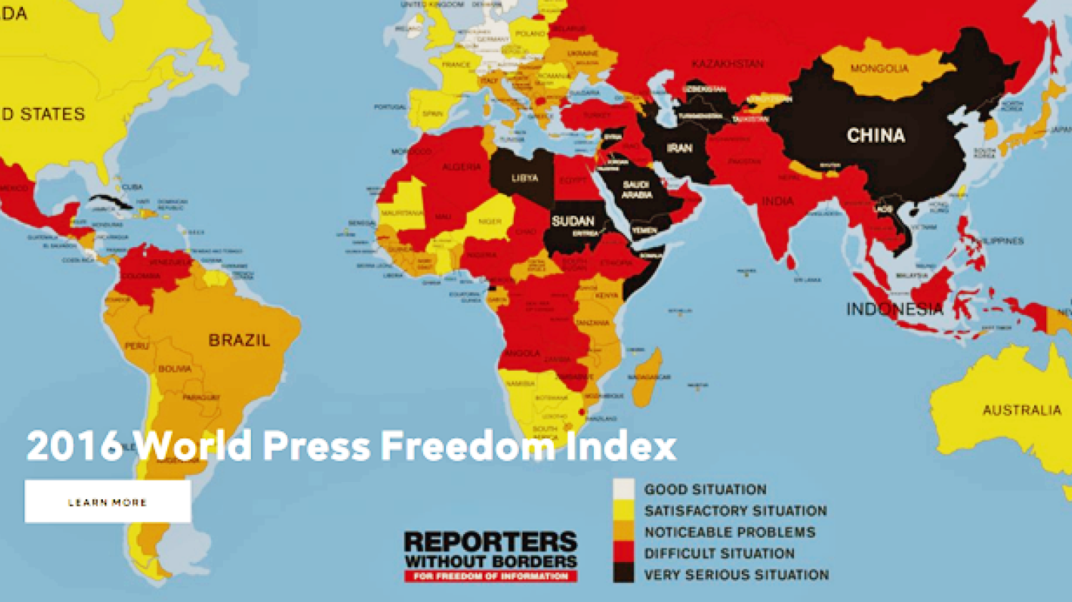 World Press Freedom Index 2016