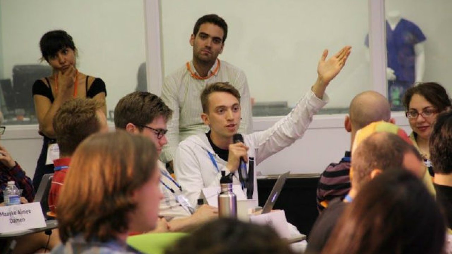 Przemowa jednego z uczestników Singularity University