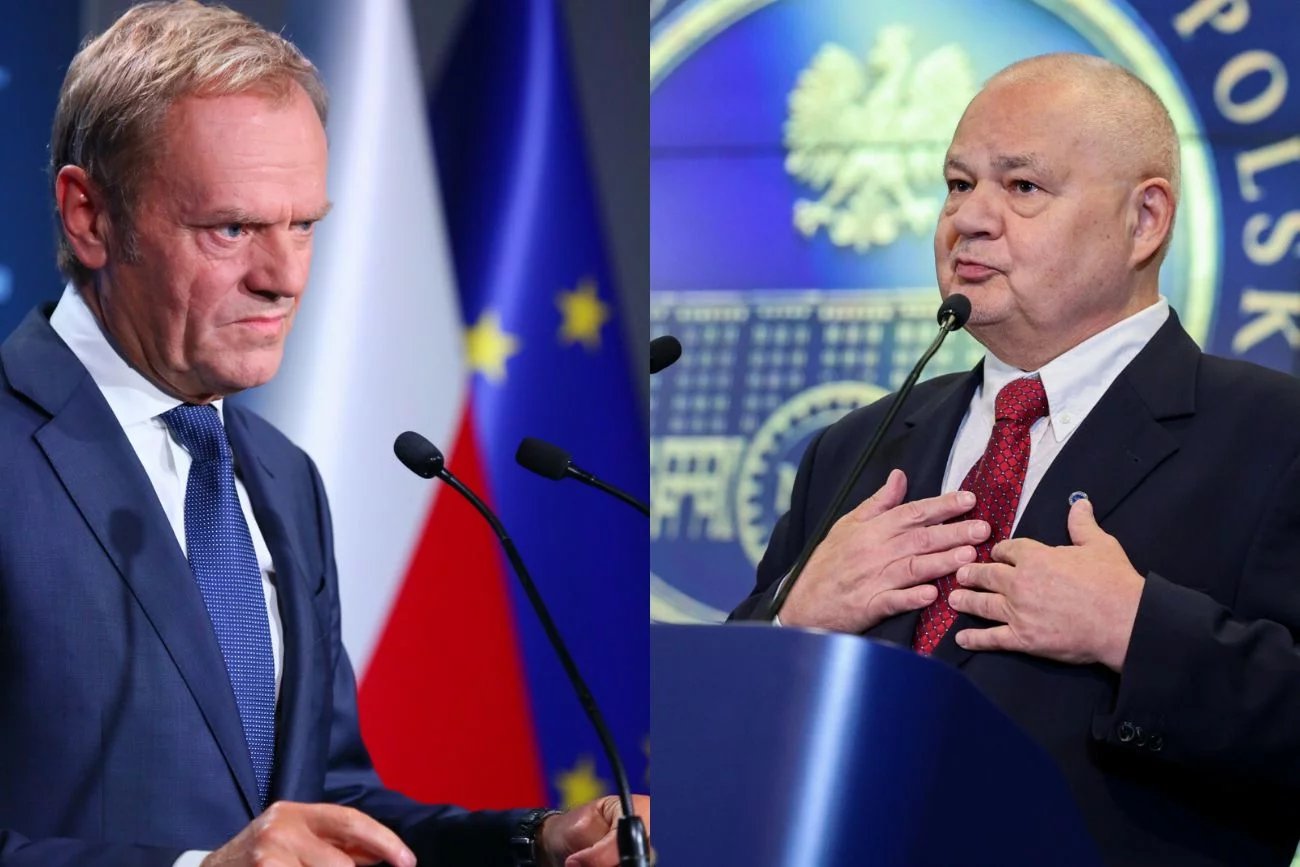 Donald Tusk i Adam Glapiński.