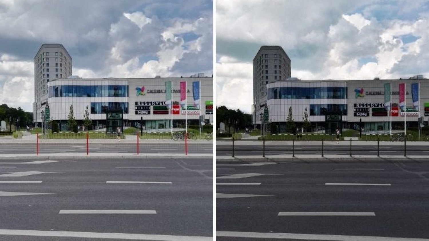 Architekt zaczął od wymiany tandetnych żółto-czerwonych barierek na eleganckie czarne