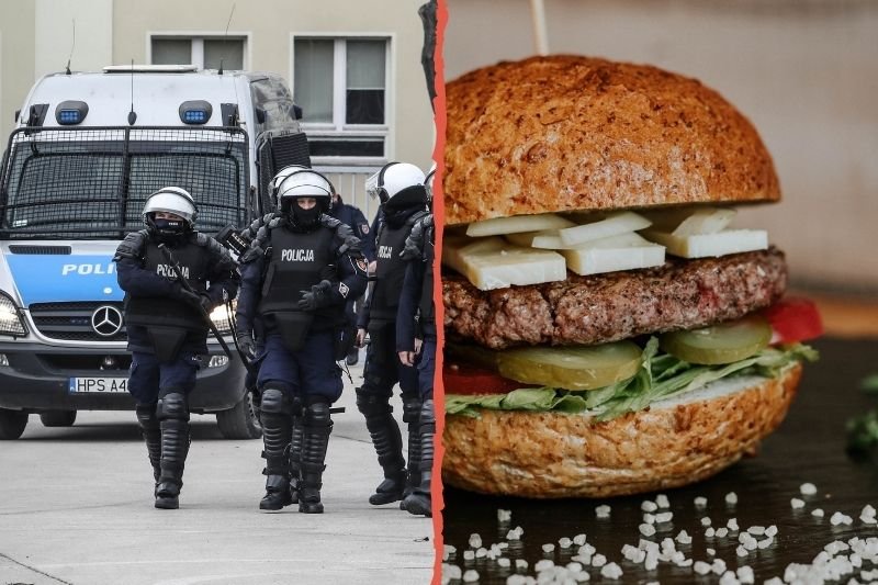Na drzwiach toruńskiej restauracji Byczy Burger pojawił się plakat "W tym lokalu nie obsługujemy funkcjonariuszy policji"