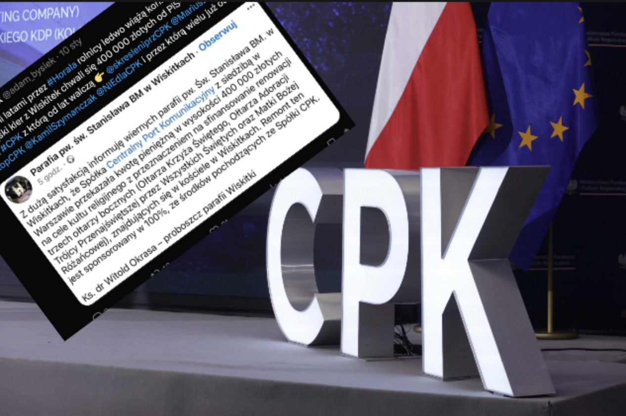 Przelew od CPK dla parafii w Wiskitkach