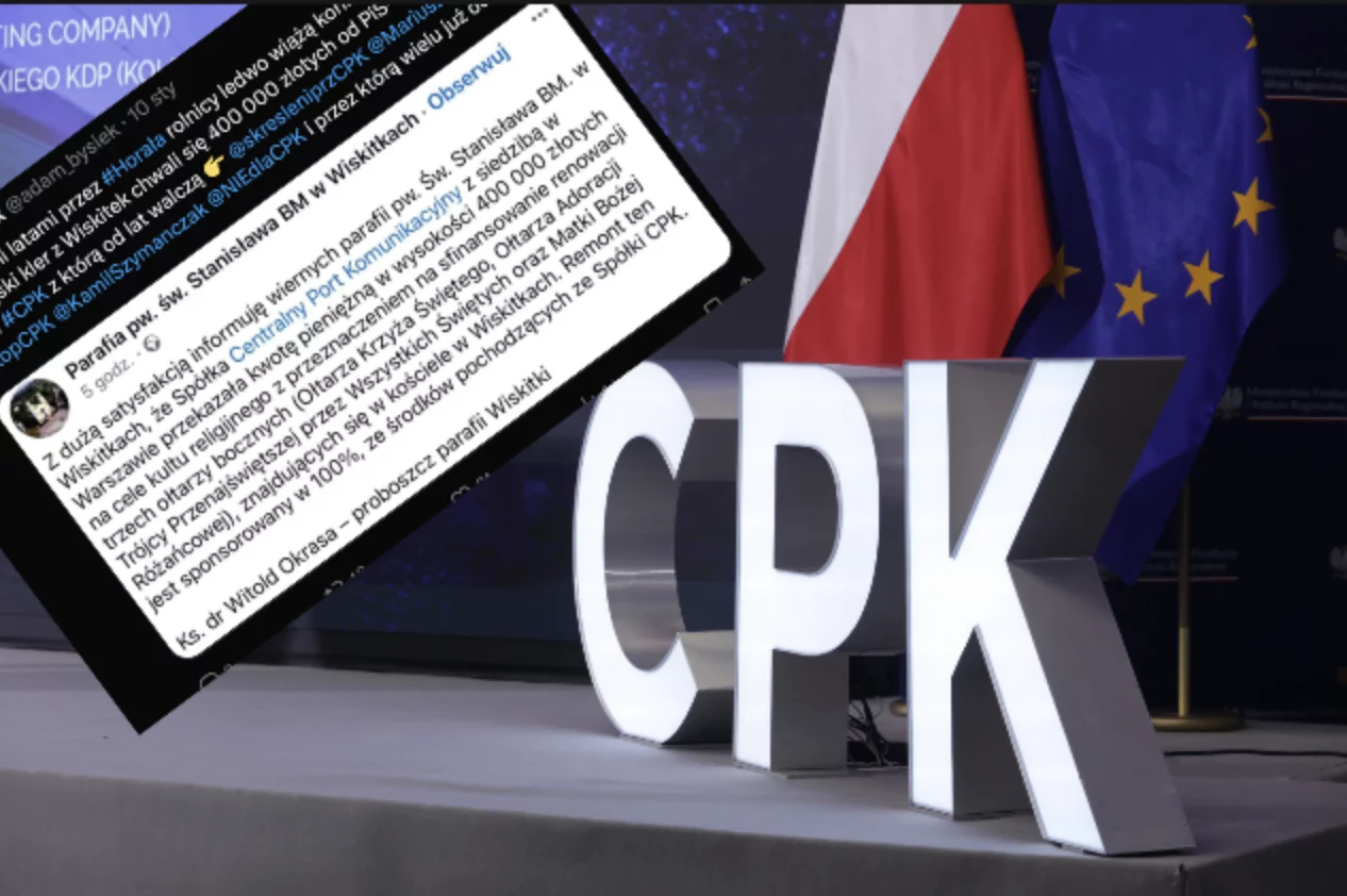 Przelew od CPK dla parafii w Wiskitkach