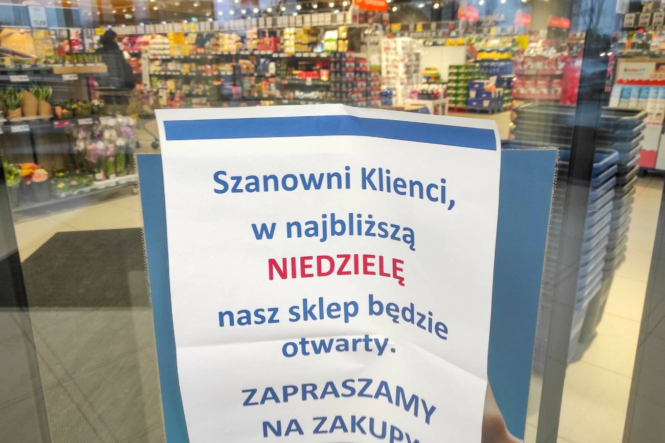 Czy będzie możliwe zniesienie zakazu handlu w niedzielę?