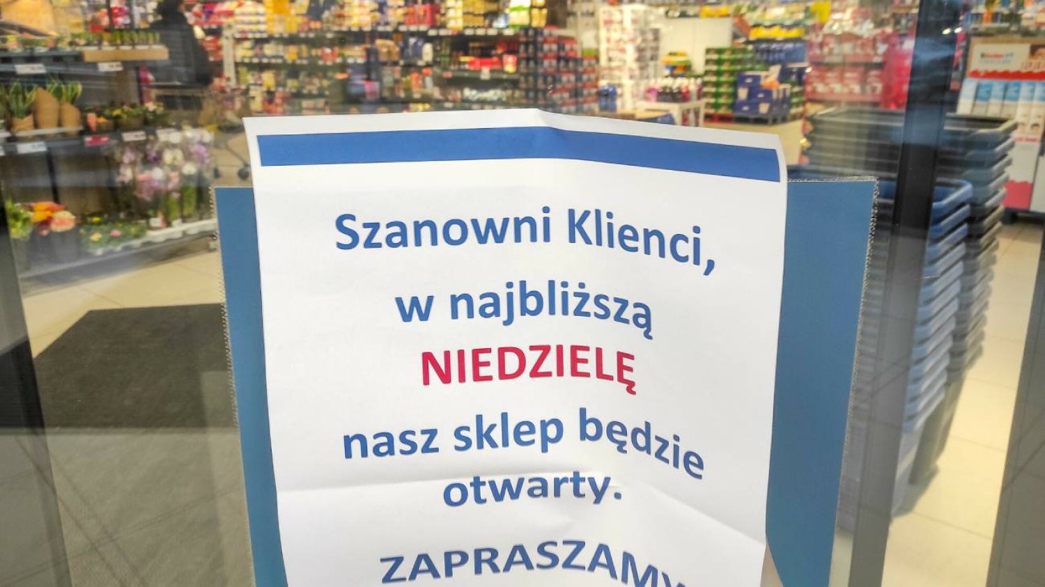 Czy będzie możliwe zniesienie zakazu handlu w niedzielę?