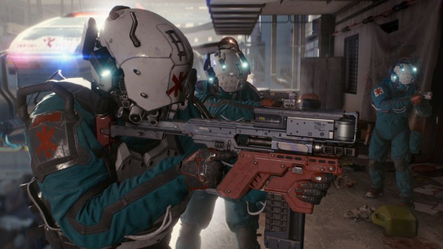 Na zabawę z innymi graczami w świecie "Cyberpunk 2077" jeszcze sobie poczekamy.