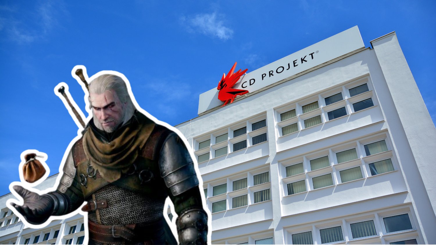 Akcje CD Projekt drożeją. Kapitał wraca na polską giełdę. Inwestorzy już nie boją się wojny Siedzina CD Projekt i Wiedźmin z sakiewką.
