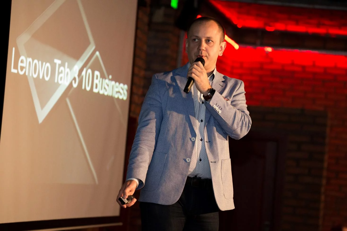Na konferencji prasowej, Daniel Malak zapowiedział Lenovo Tab3 10 Business