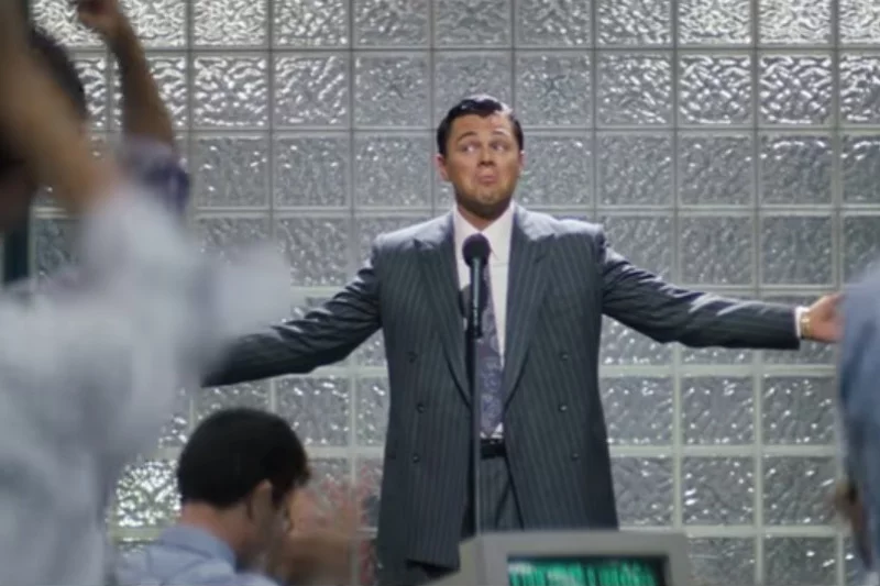 Kadr z filmu "Wilk z Wall Street".