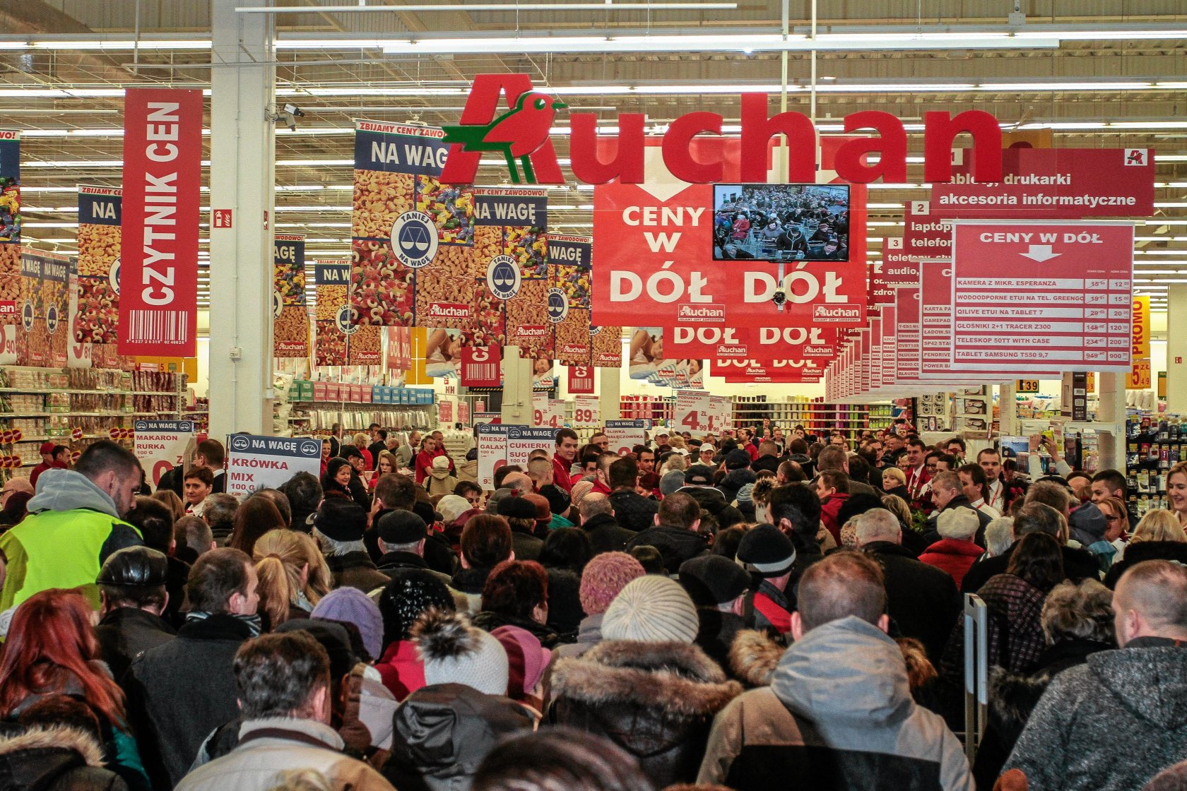 Podwarszawski Auchan ustawia pierwszy testowy coolomat.