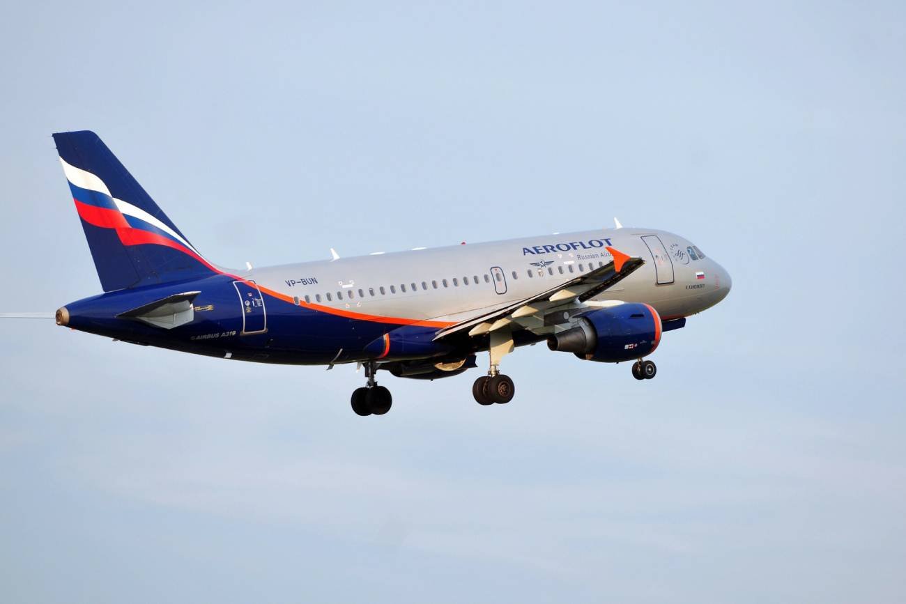 Samolot rosyjskich linii Aerofłot