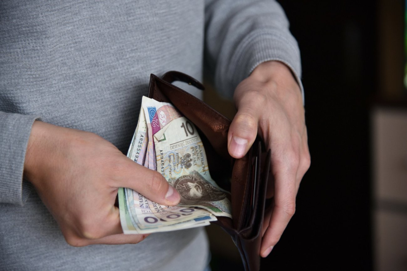 Pieniądze w porfelu