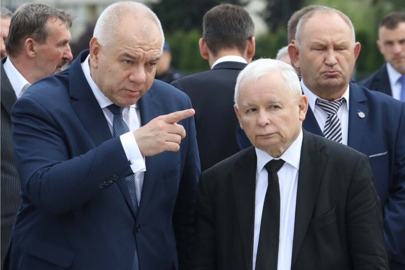Jacek Sasin i Jarosław Kaczyński