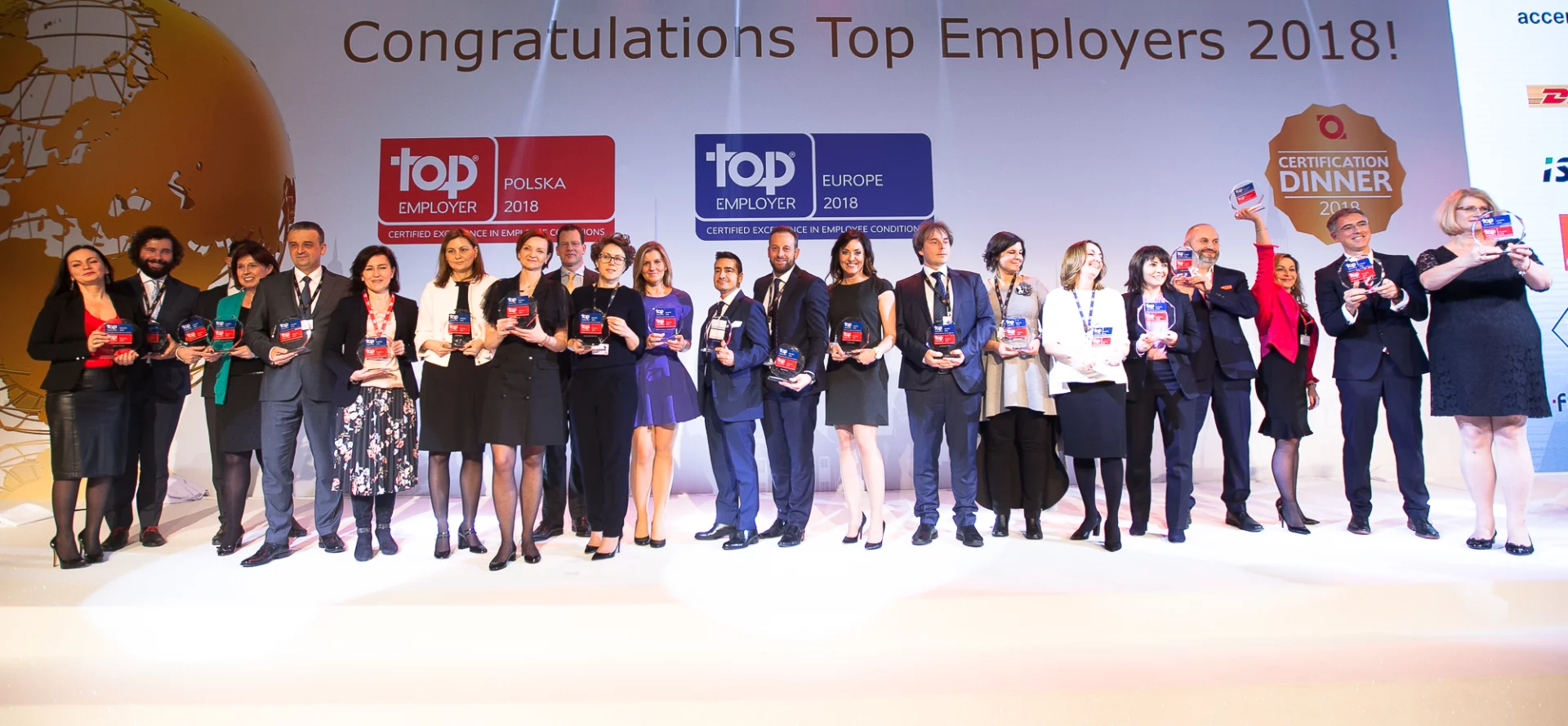 Polscy rekordziści odebrali swój dziewiąty certyfikat Top Employera