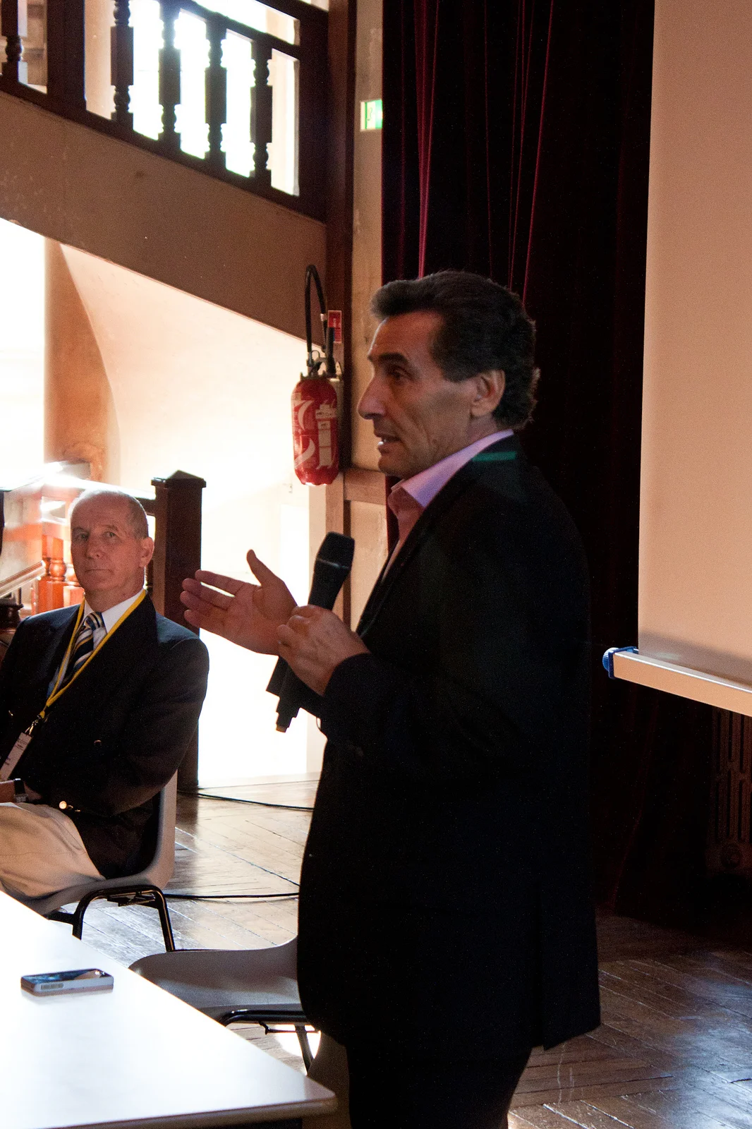 Mohed Altrad podczas wykładu w 2012 roku.
