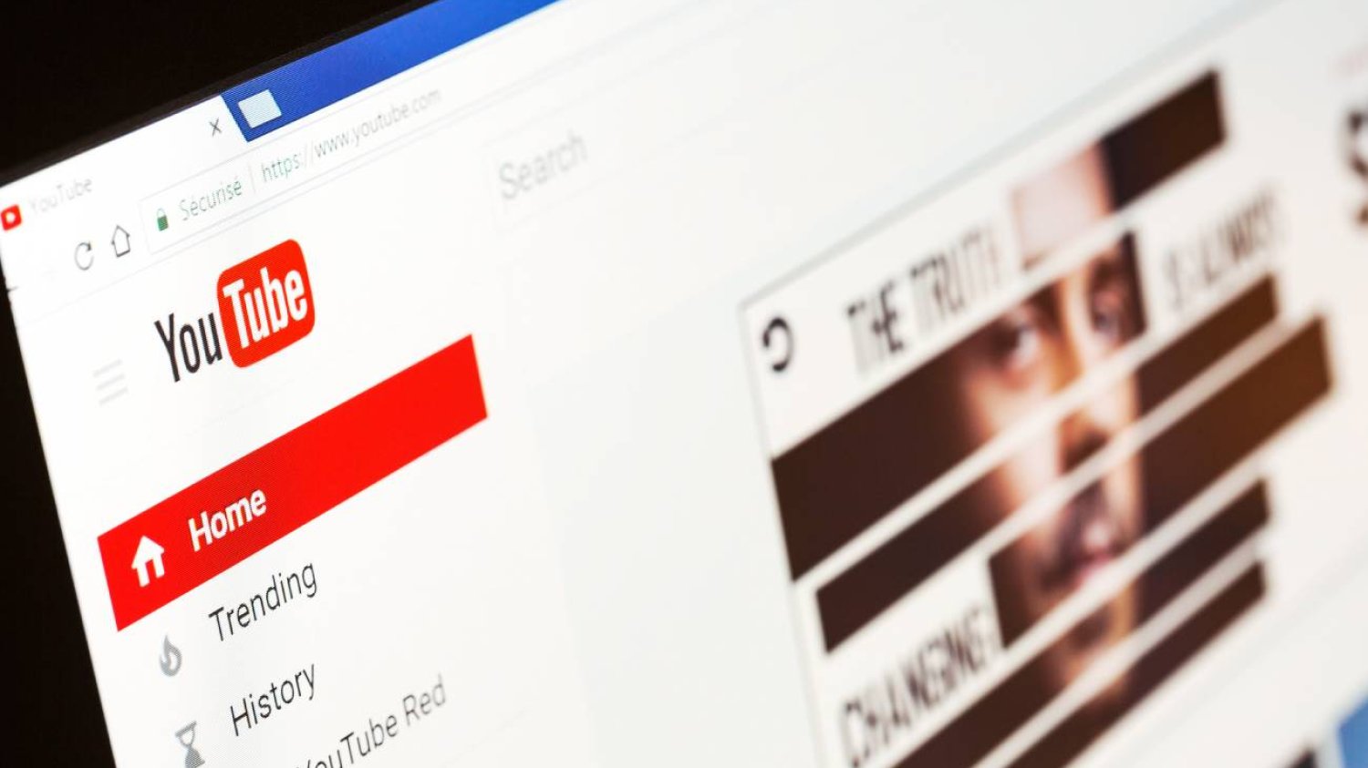 Ekran z YouTube