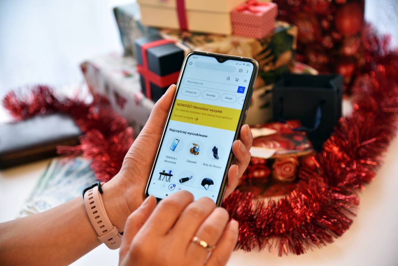 Zamawianie paczki z prezentami