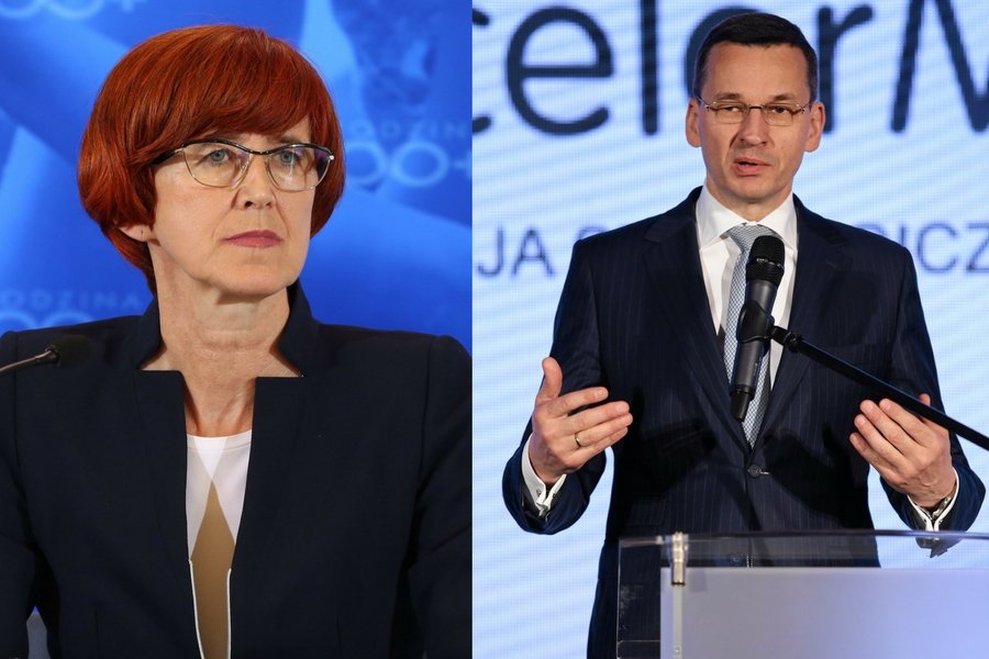 Elżbieta Rafalska i Mateusz Morawiecki.