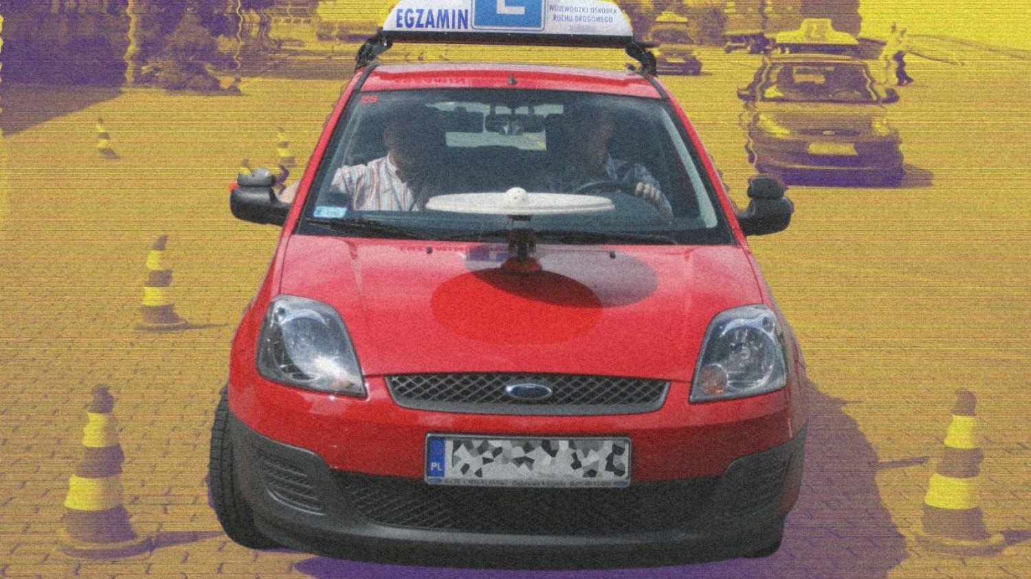 Egzamin na prawo jazdy.