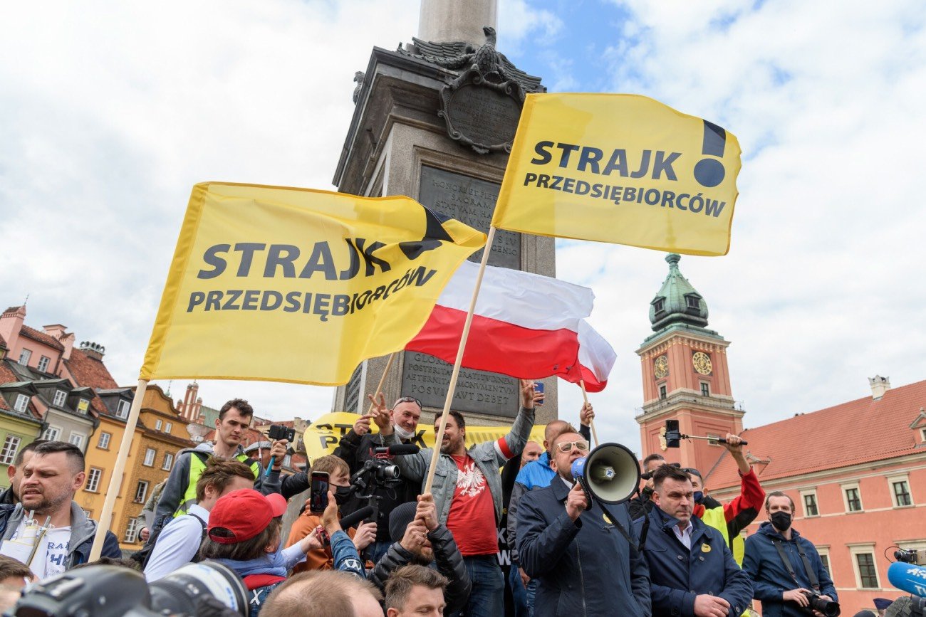 protest przedsiębiorców
