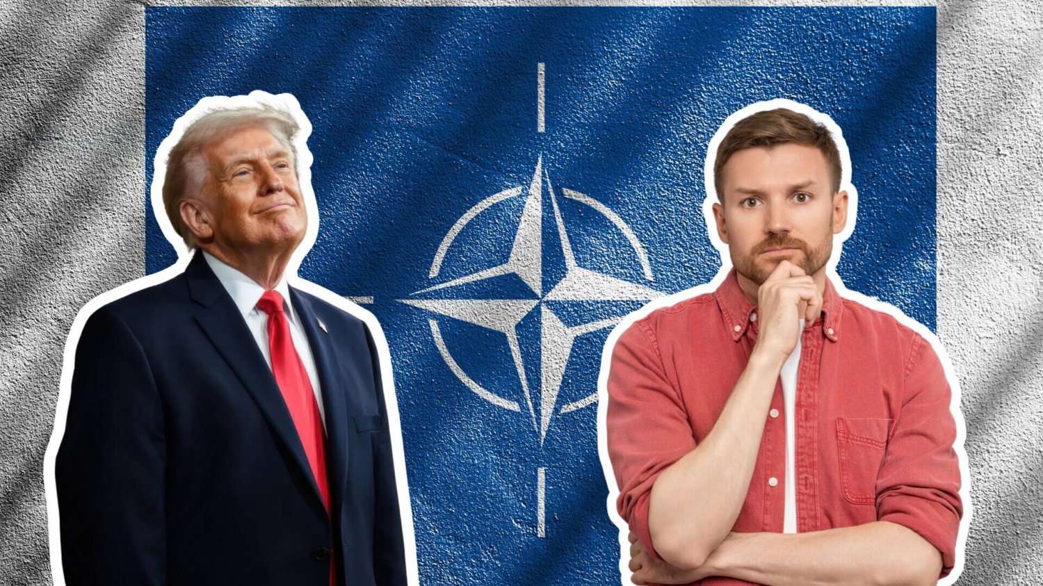 Flaga NATO, Polak, Donald Trump