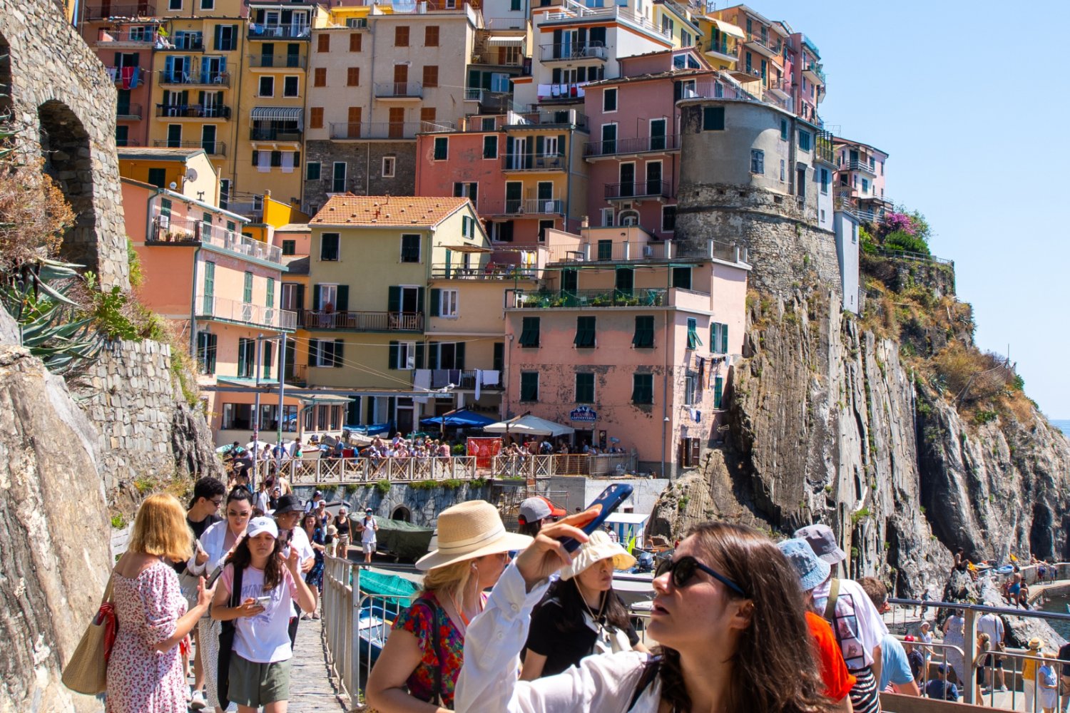 Włoska wieś Cinque Terre, Liguria.