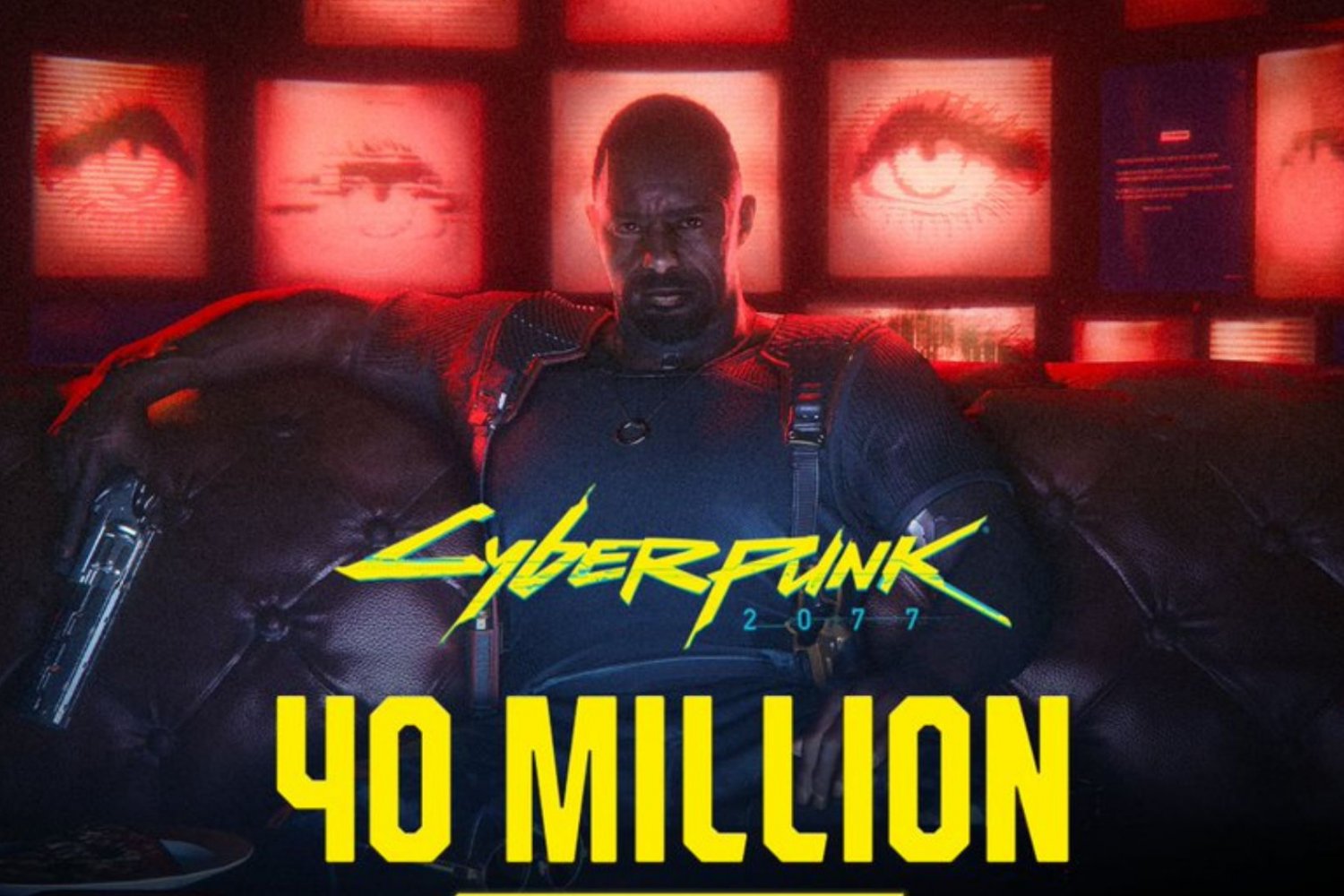 Graczy w Cyberpunka 2077 jest więcej, niż Polaków. Marka błyszczy także poza komputerem Grafika promocyjna Cyberpunk 2077.