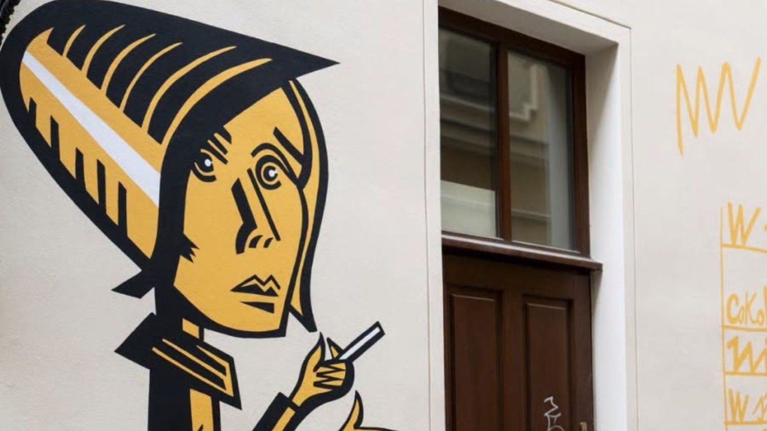mural z Urszulą Kozłowską.