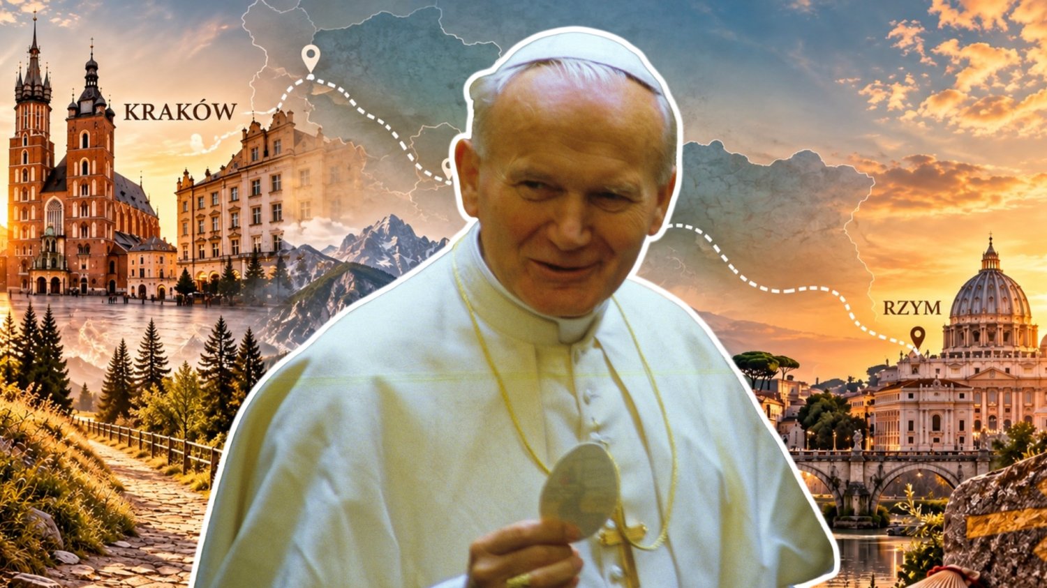 Jan Paweł II. Kraków. Szlak turystyczny. Rzym.