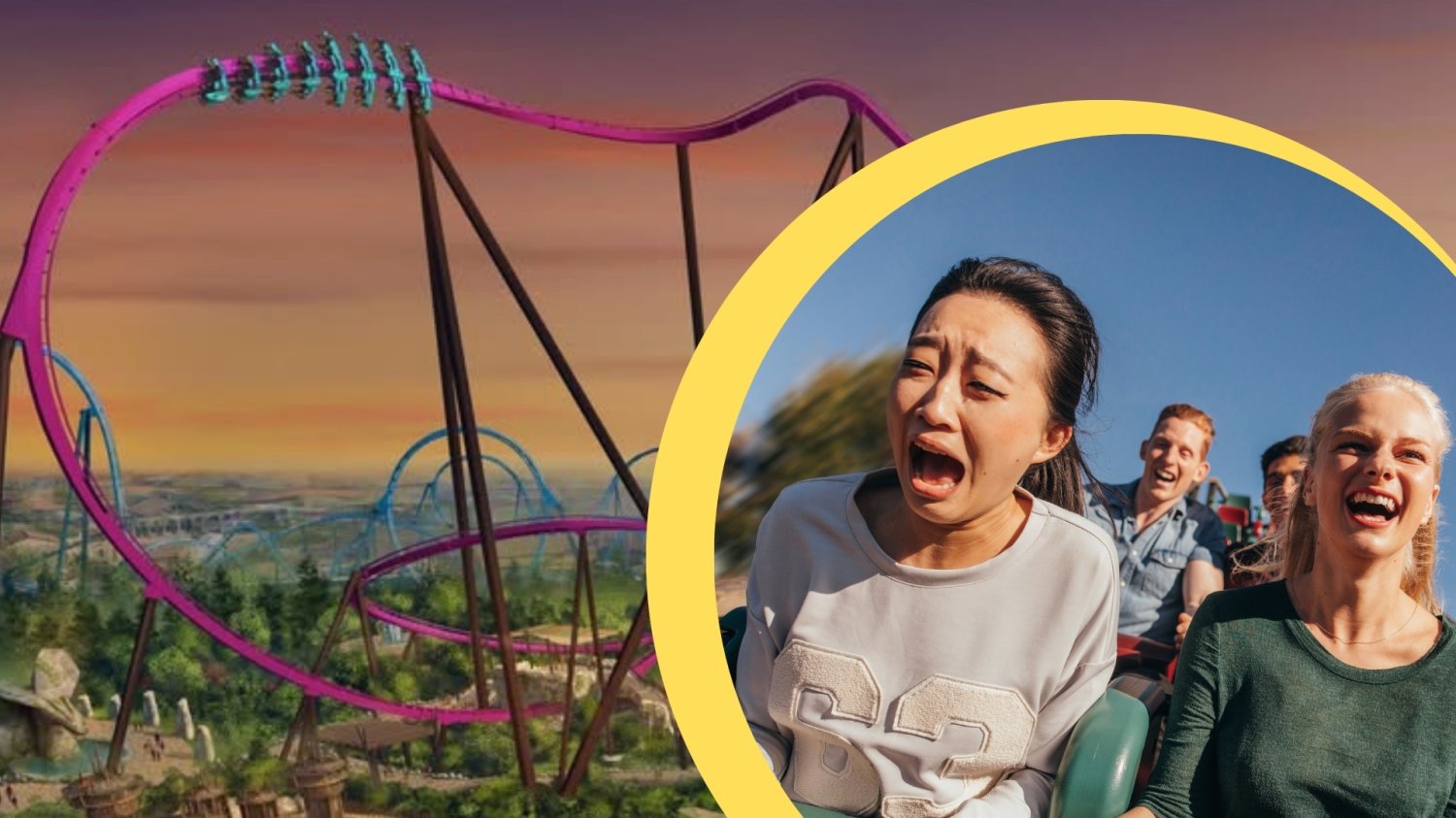 Nowa kolejka w Energylandii Rokan. Kobiety na rollercoasterze.