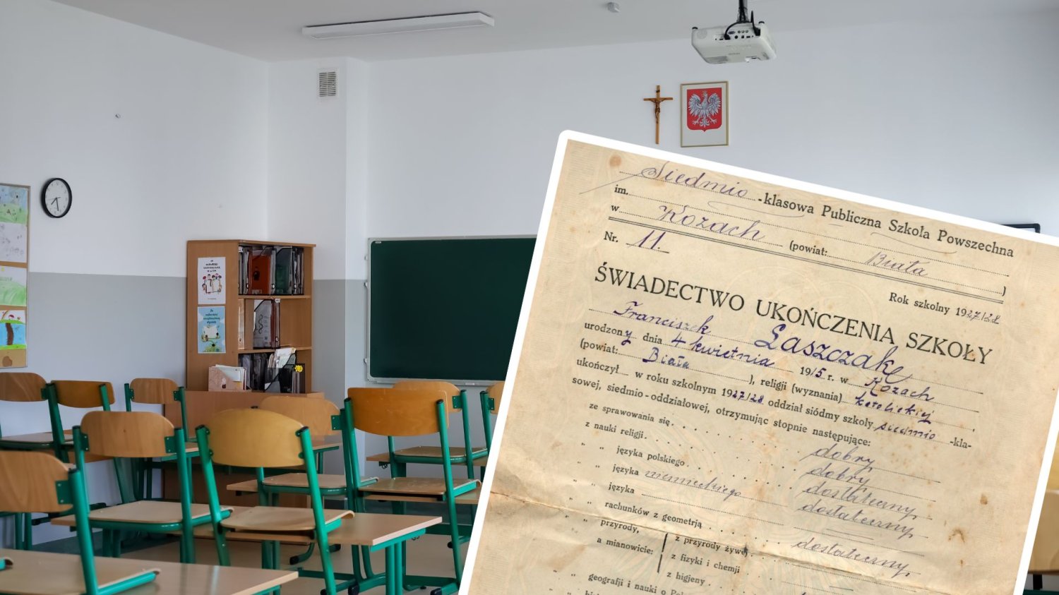 Sto lat zmian w polskiej szkole. Dawne świadectwo pokazuje ogromną ewolucję edukacji Klasa w szkole i stare świadectwo szkolne. Trzynastolatek z II RP miał takie przedmioty. Współczesny plan lekcji to przy tym żart