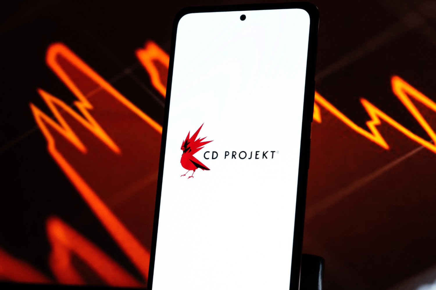 logo cd projekt na smartfonie