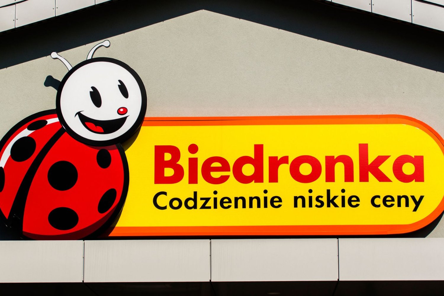 logo sklepu Biedronka.