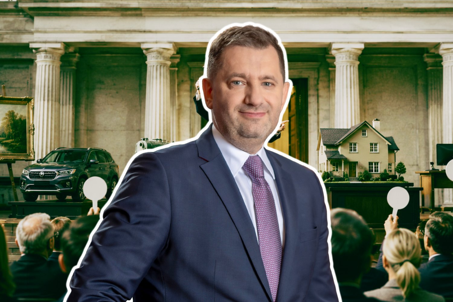 Skarbówka odpali swoje "Allegro". Polacy ruszają na wielkie łowy Marcin Łoboda, Szef Krajowej Administracji Skarbowej. W tle licytacje.