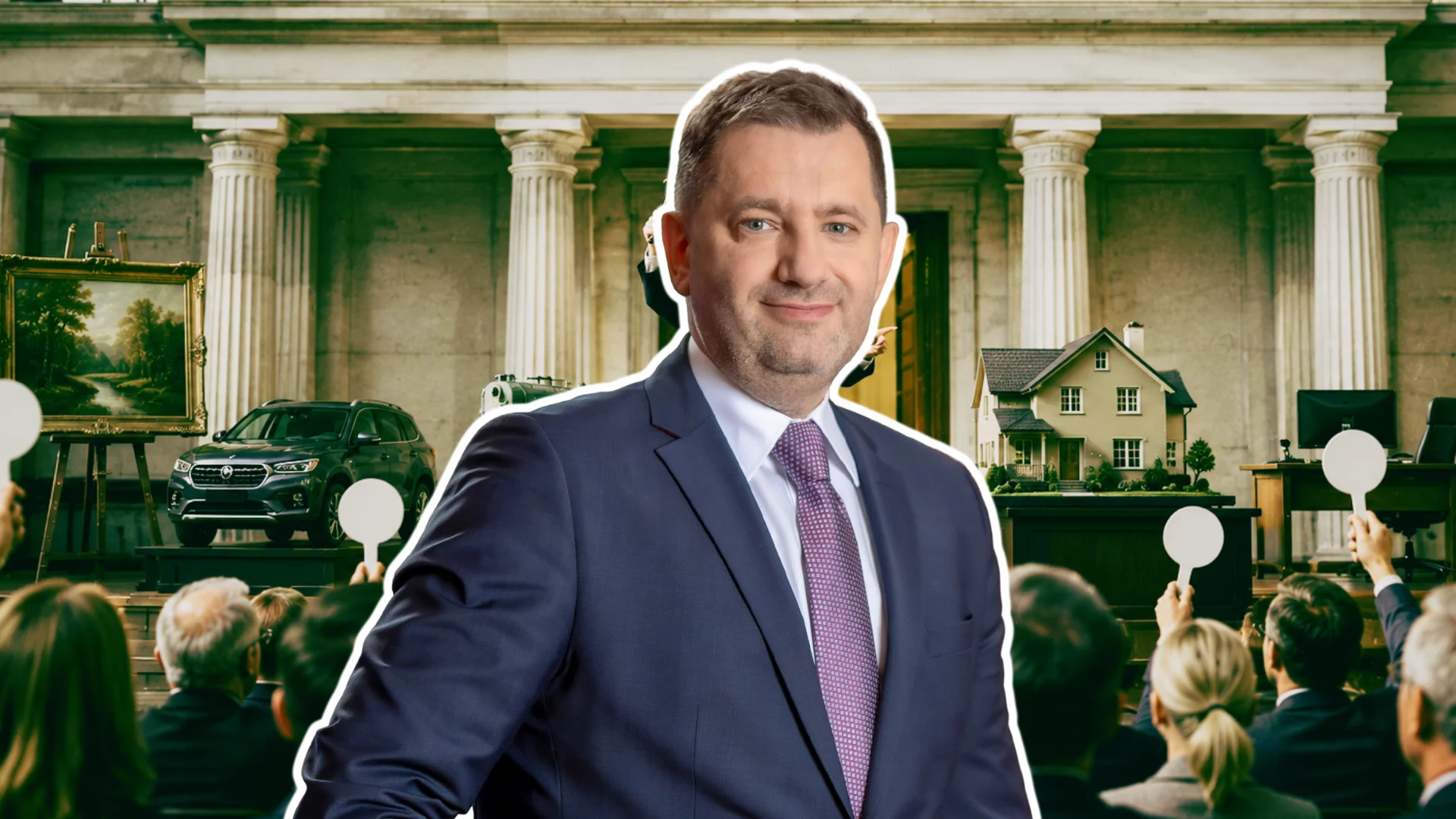 Skarbówka odpali swoje "Allegro". Polacy ruszają na wielkie łowy Marcin Łoboda, Szef Krajowej Administracji Skarbowej. W tle licytacje.