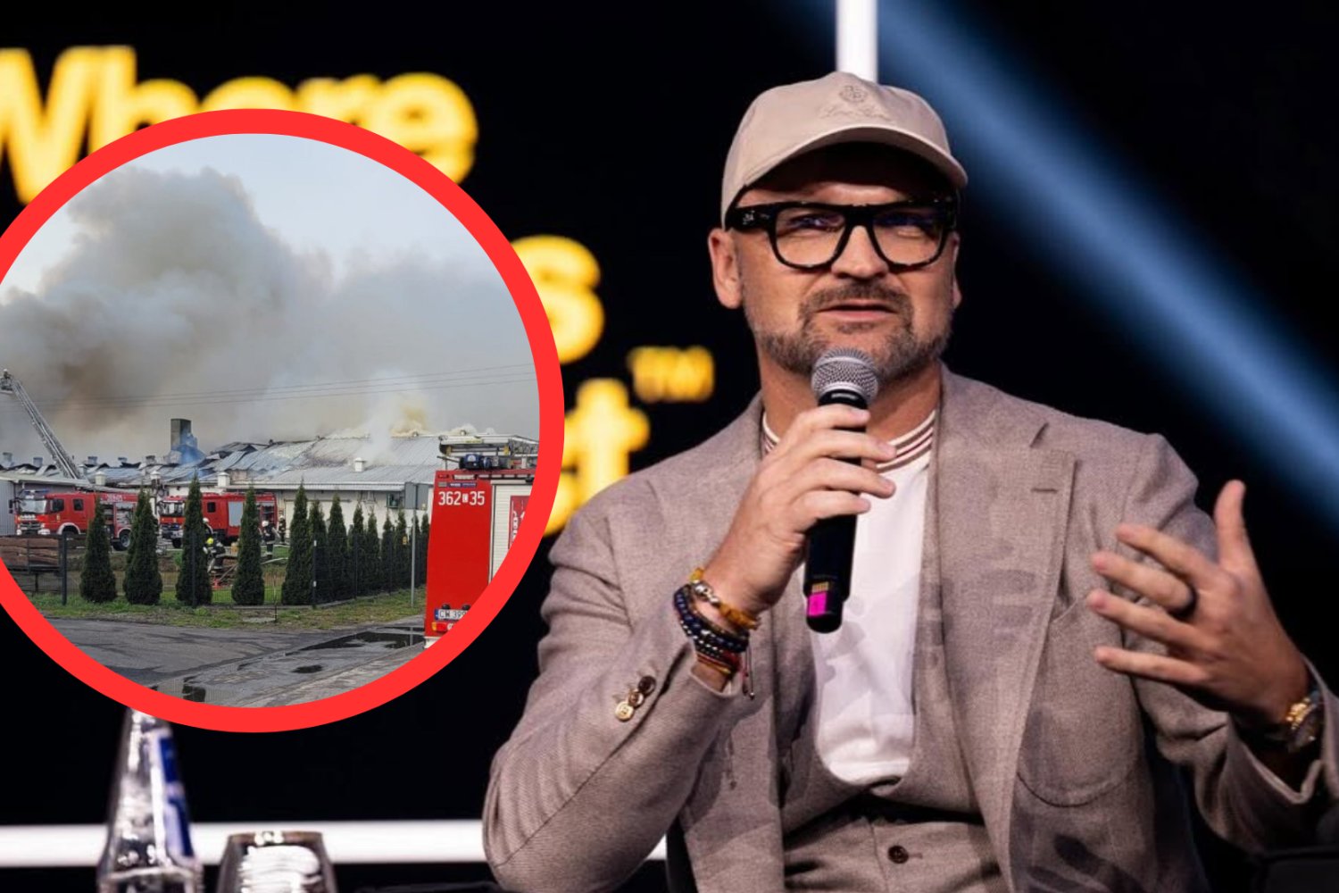 Rafał Brzoska. Pożar firmy w Dzierżonowie.