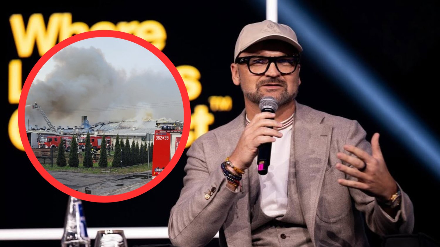 Rafał Brzoska. Pożar firmy w Dzierżonowie.