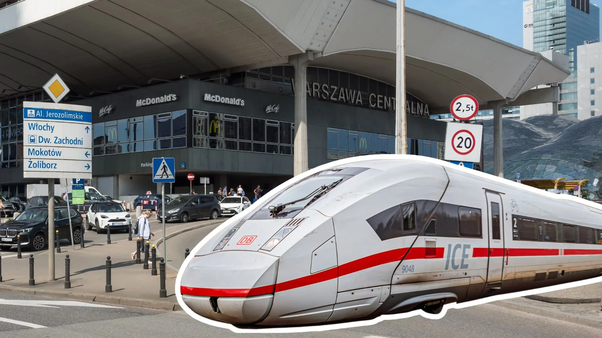 Polskie miasta czystsze niż niemieckie? Tak, ale Deutsche Bahn zamieni podróż w piekło. Dworzec Warszawa Centralna, niemiecki pociąg.